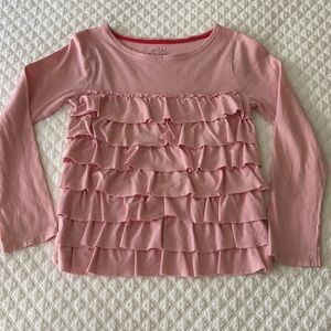 Mini Boden Pink Ruffled Top